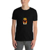 Model wearing Geometric Gay Bear T-Shirt Bear Pride Outfit Gay Pride Bear LQBTQ Tee Bear Flag LGBTQ.