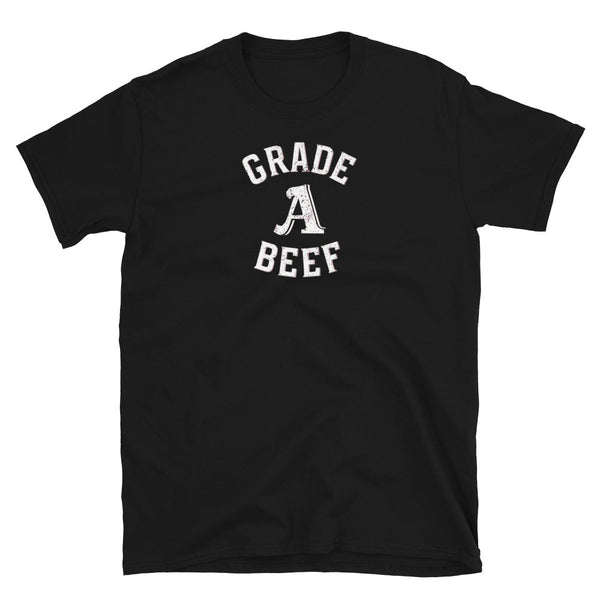 Grade A Beef Flag Shirt PrideT shirt for Gay Bear Men Community, black, 100% cotton, funny gay shirt.