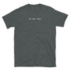 HE HIM Hole Tshirt - Gender Pronouns Shirt, Lgbtq Pride Shirt, Gay Tshirt on dark fabric.