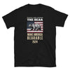 Black t-shirt featuring bear graphic and patriotic theme, I Choose The Bear - Team Bear - Make America Bearable.