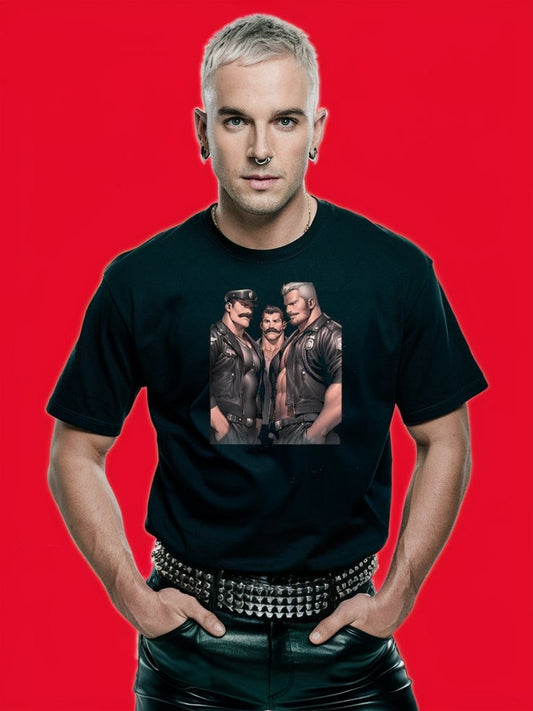 Gay Daddy Bear Shirt - Gay Men leather pride, older muscle bear daddy Shirt