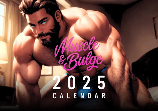 2025 Muscle and Bulge Sexy Hunks DILF Calendar | Muscular Men and Daddies | 8.5"x11" Wall Calendar | Beefy Studs and Bear Jock Muscle Men