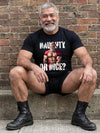 Naughty Or Nice Muscle Gay Bear - Gay Daddy Hunk - Santa Christmas Gay LGBT
