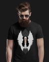 Black gay shirt featuring Kim Chi Angel graphic from RuPaul's Drag Race.