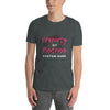 Custom BDSM shirt featuring "Property of Mistress" text design in pink.