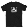 Gay shirt with graphic of two men kissing, Kiss More Boys Pride Shirt design.