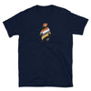 LGBT Gay Men's T-Shirts Daddy Bear Pride - Bear Pride with colorful bear graphic on navy shirt.
