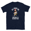 LGBT Gay Men's T-Shirts Daddy Bear Pride - Xmas Christmas Bear Pride navy shirt with bear graphic.
