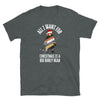 LGBT Gay Men's T-Shirts Daddy Bear Pride - Xmas Christmas Bear Pride graphic tee featuring a bear in a Santa hat.