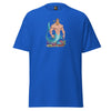 LGBTQ Merpride - Male Merman - Daddy Bear Mermaid Shirt in vibrant blue with graphic design.