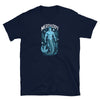 Navy shirt featuring merman graphic, perfect for Merdaddy Shirt Gift for Daddy Merman Lover Mermaid Daddy Merdad.