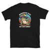 Black t-shirt featuring a frog design with 'Misgenderin' Folks Ain't Very Cowboy' text.