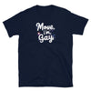 Move I'm Gay Shirt with colorful text on navy background, LGBTQ pride apparel.