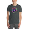 Party Gay Bear T-Shirt featuring a colorful bear graphic on a dark shirt.