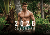2026 calendar featuring a muscular male model in a tropical setting for Pine Peak Playboys.