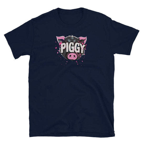 Proud Pig Boy Shirt - Gay Piggy - Gay Bear Shirt / Gay Pride Gay Bear Gift in navy with pig graphic.