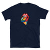 Navy t-shirt with rainbow lips graphic, perfect for Rainbow Lips T-Shirt | LGBTQ Rainbow | Gay - Lesbian Tee.