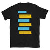 Raunchy Grindr Dialogues LGBT Gay T-Shirt with humorous text dialogues on a black shirt.