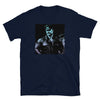 Retro Dom daddy Gay Pride T-Shirt featuring gay bear graphic and navy color.