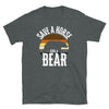 Funny LGBTQ Rainbow Gay Daddy Bear Pride shirt with bear graphic and text.