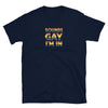 Sounds gay i'm in t shirt, rainbow colors, LGBT pride apparel, casual wear