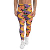Colorful men's leggings featuring a naughty fruit print, ideal for pride apparel and festivals.