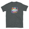 Dark grey gay shirt featuring colorful Gay Pride Florida design for LGBT celebrations.