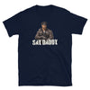 Vintage Say Daddy Shirt of Leather Daddy Gay LGBTQ Pride Leather Daddy Gay Pride, navy with bear graphic, pride apparel.
