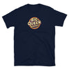 Navy t-shirt featuring 'BIG QUEEN ENERGY' print, perfect LGBTQ gift.