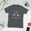 Dark grey pride shirt with "YES, I SWING BOTH WAYS" and rainbow design.